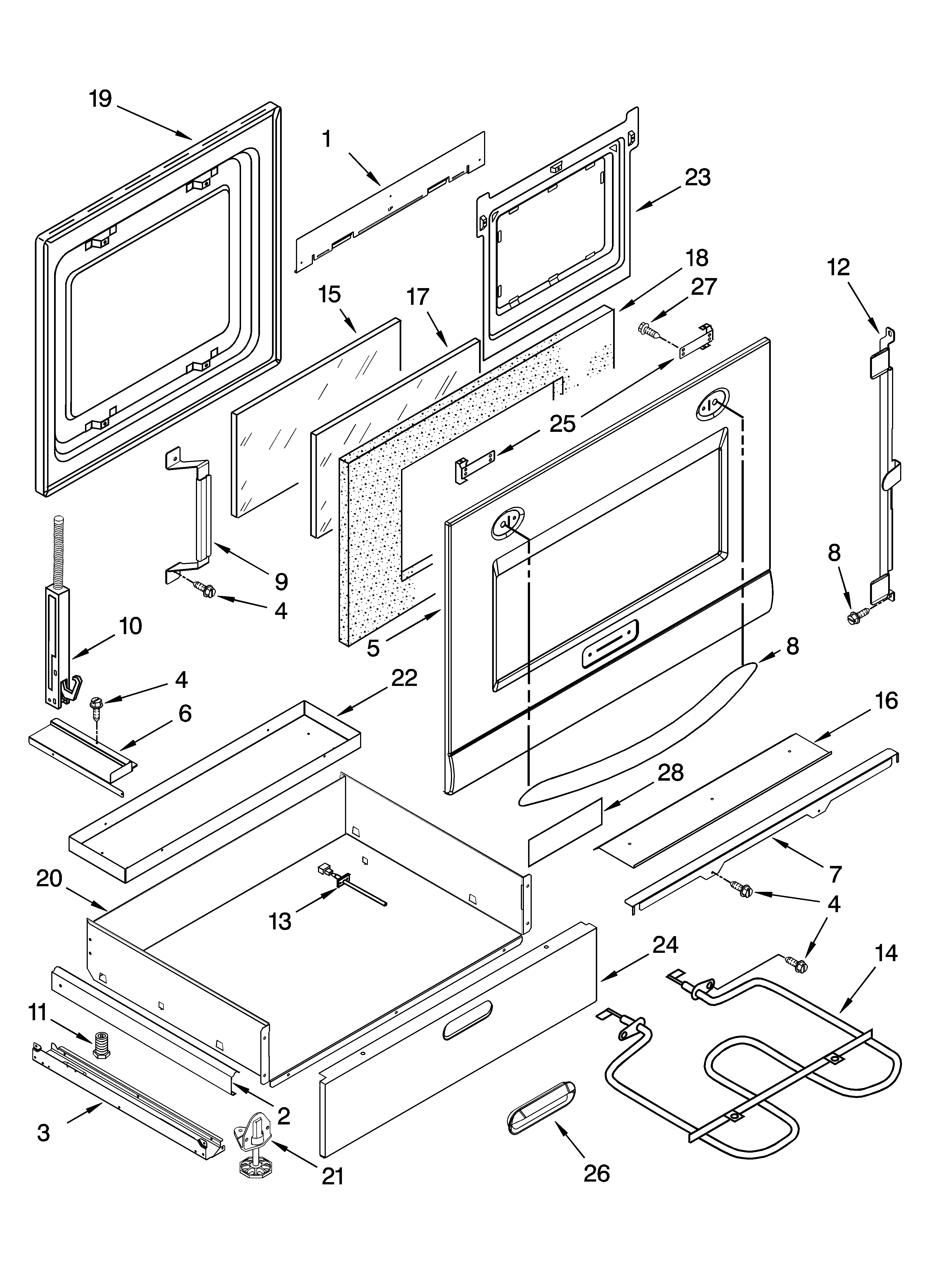Door and drawer parts