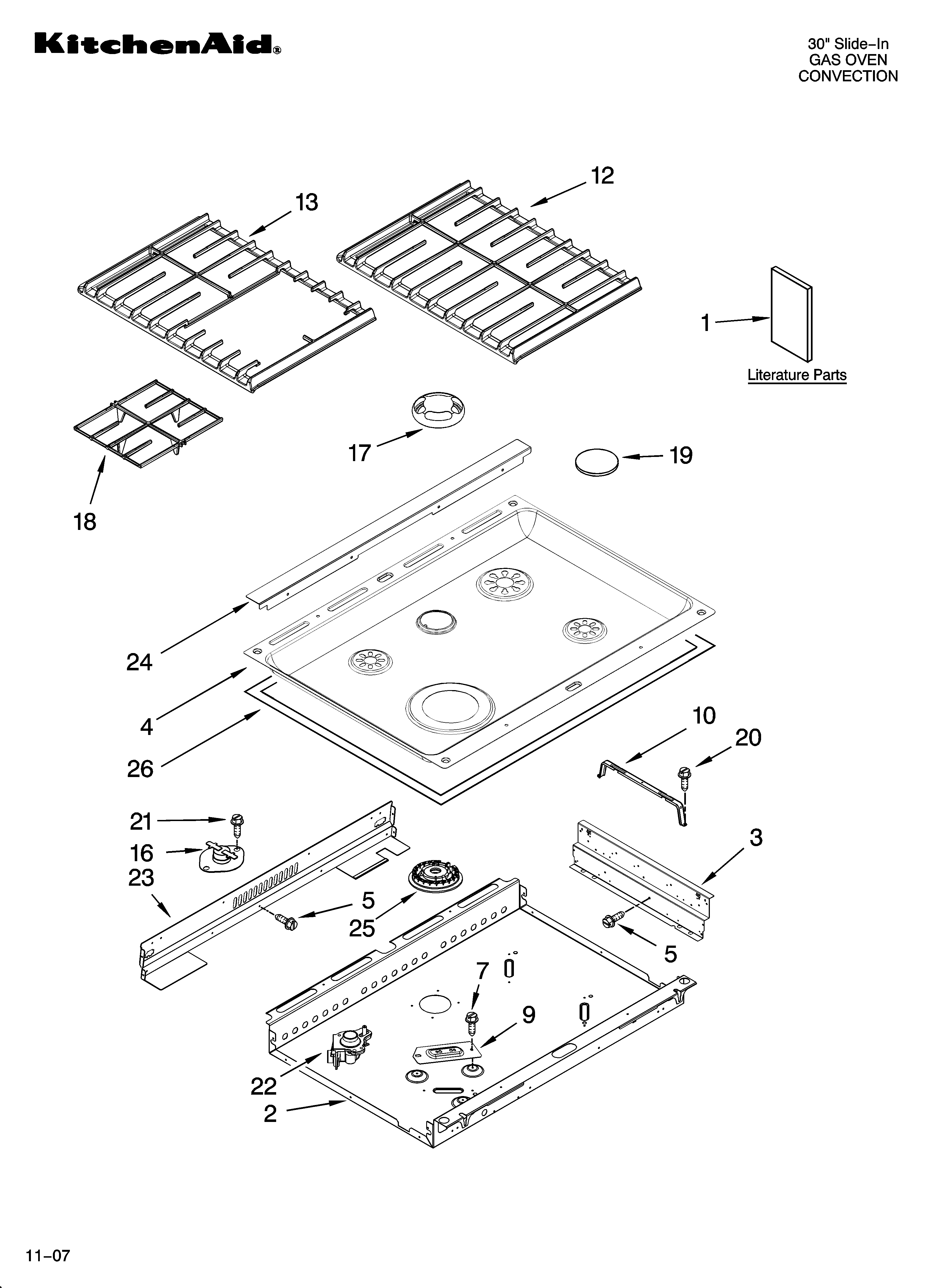 Cooktop parts