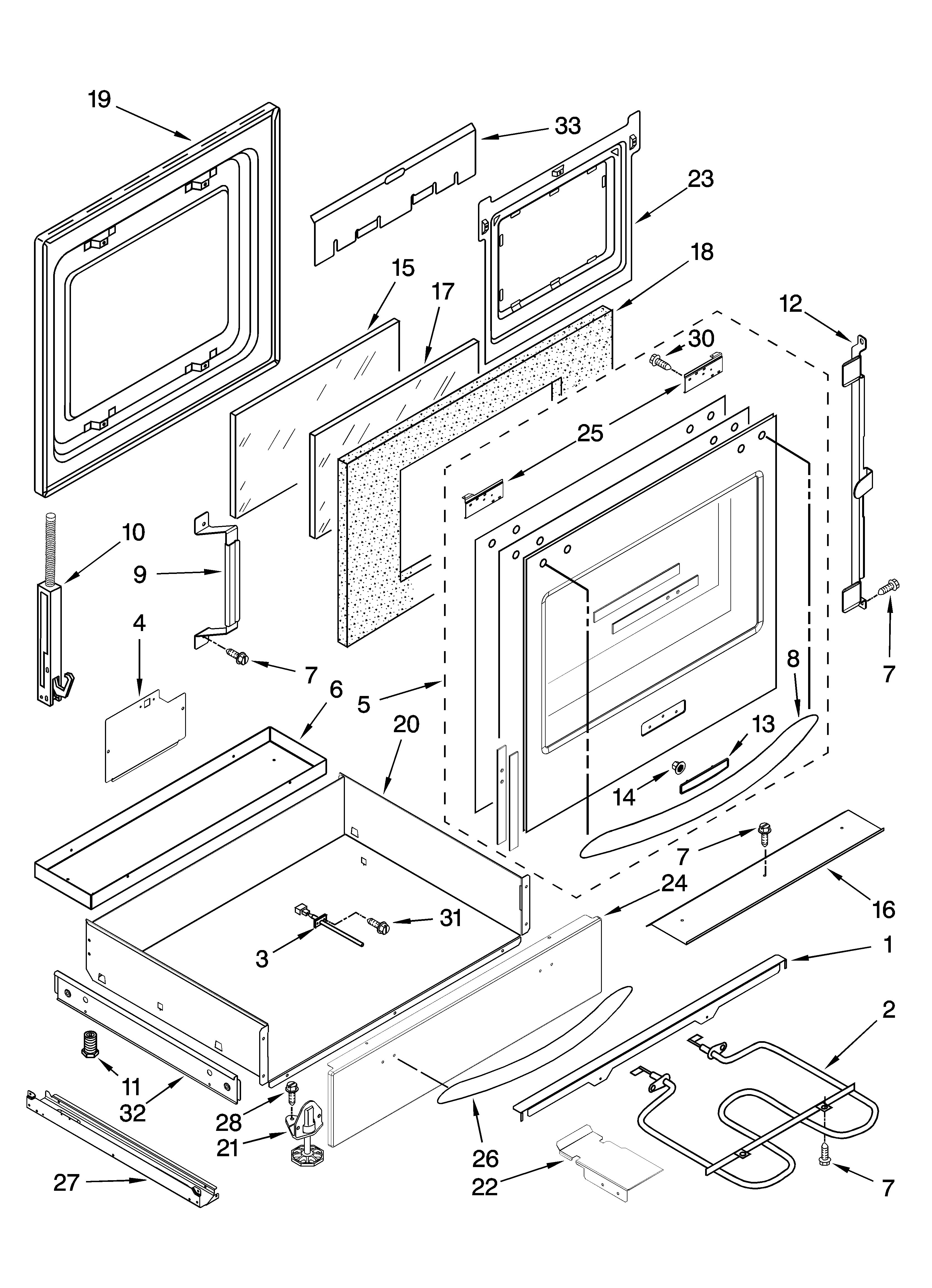 Door and drawer parts