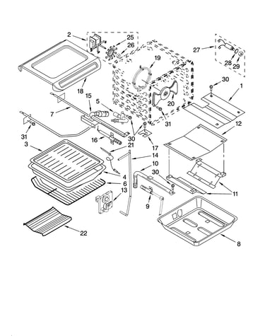 Internal oven parts