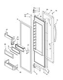 Refrigerator door parts