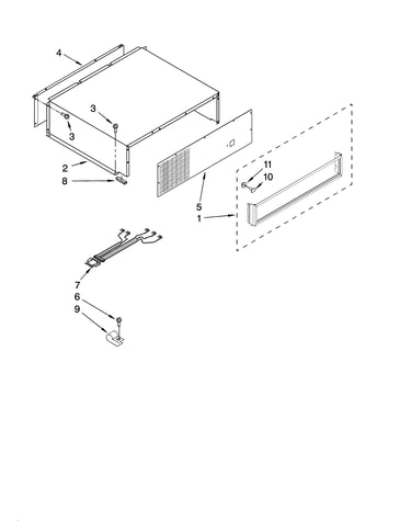 Top grille and unit cover parts