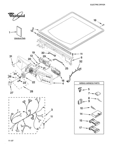 Top and console parts