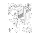 Whirlpool WED9400SB0 cabinet parts diagram