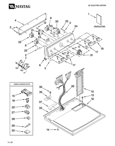 Top and console parts