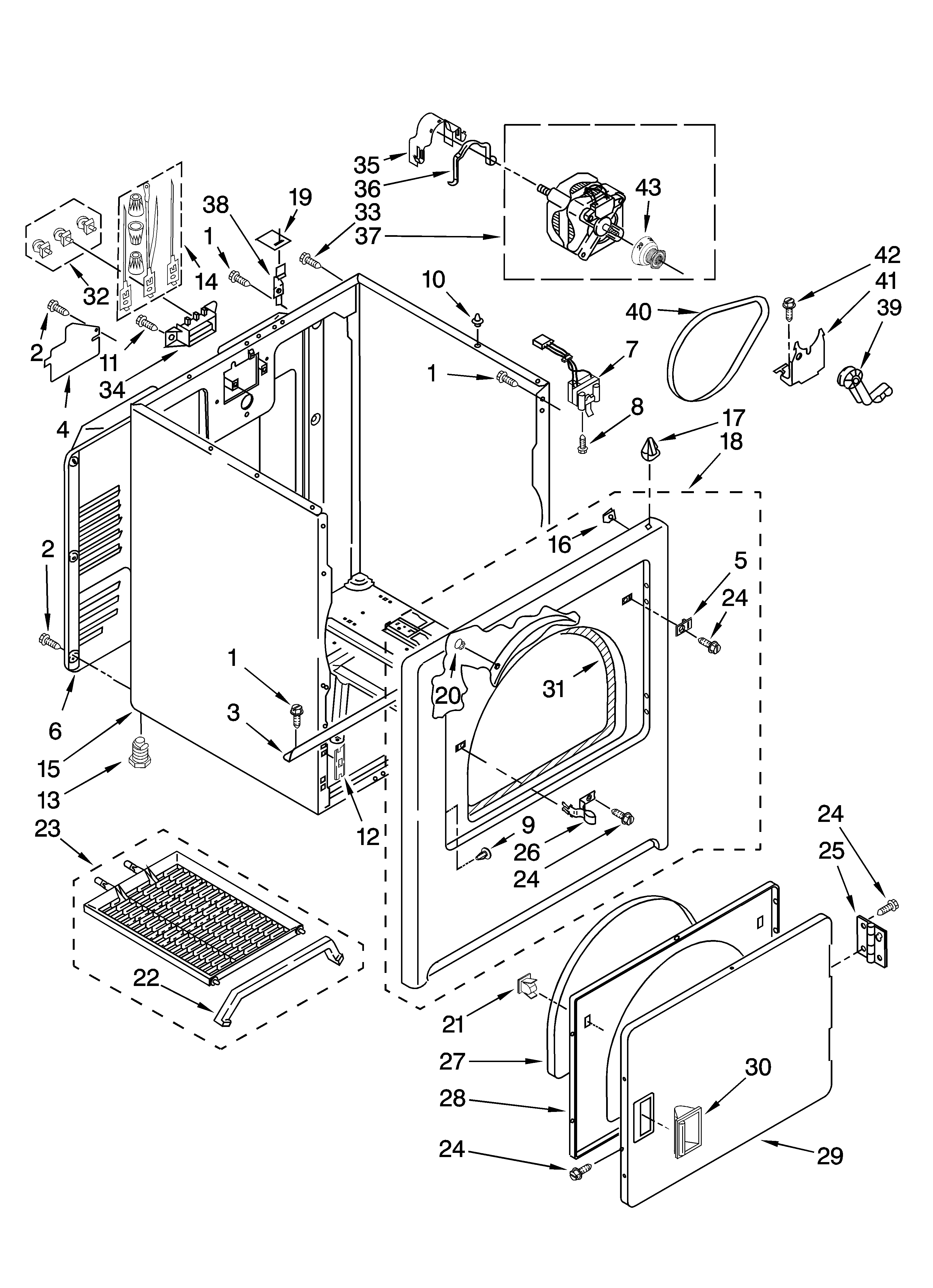 Cabinet parts