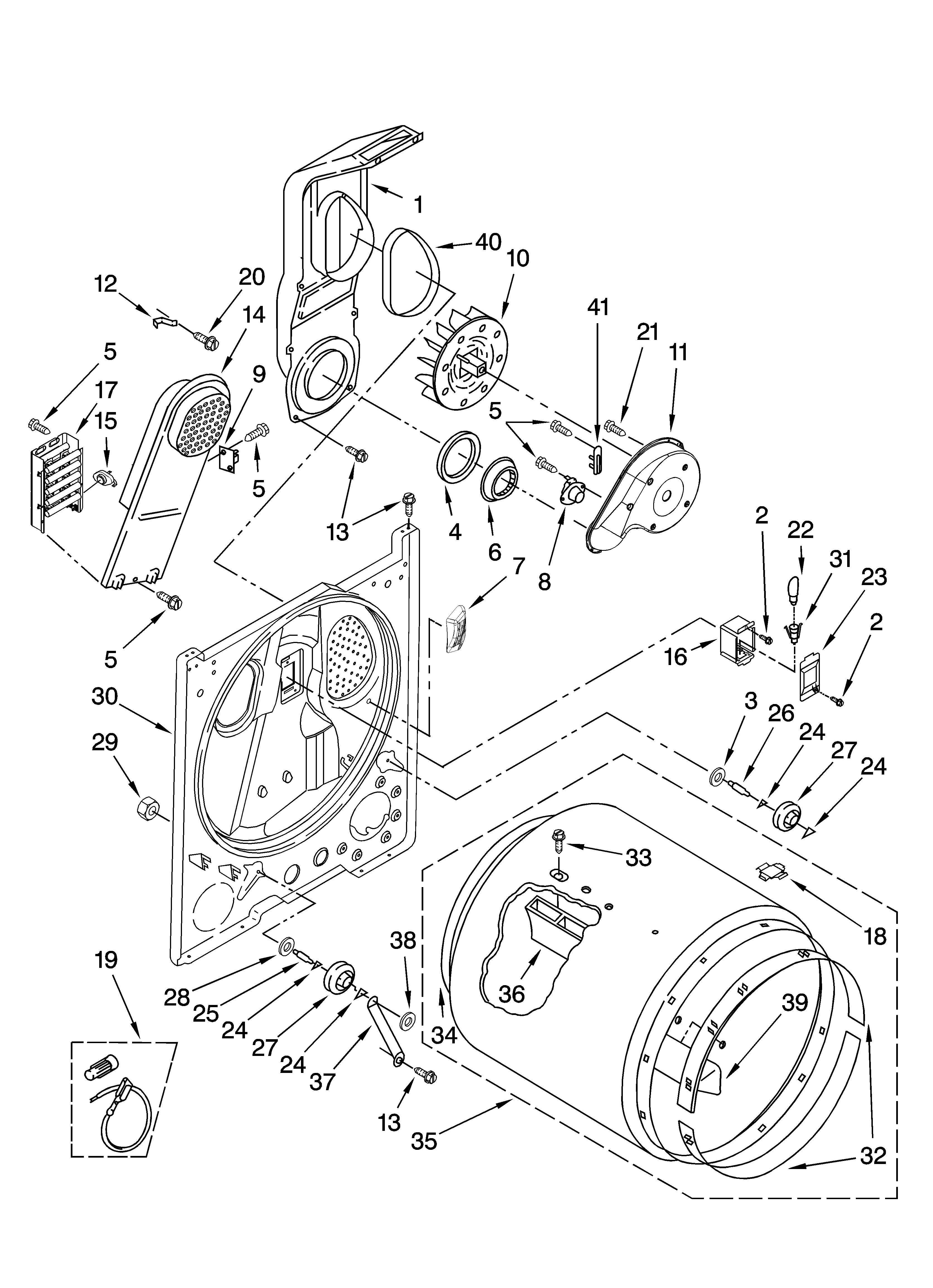 Bulkhead parts, optional parts (not included)