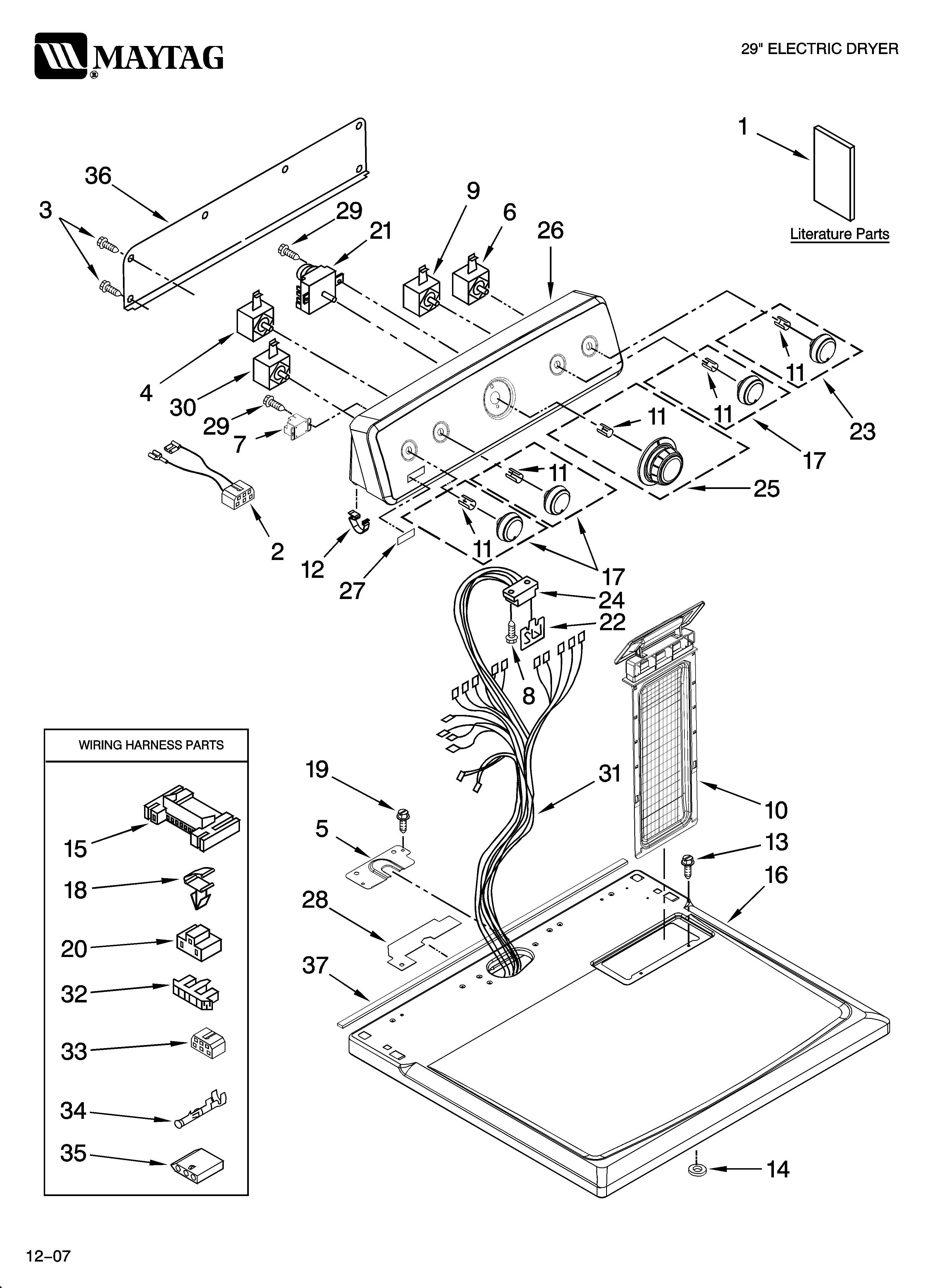 Top and console parts