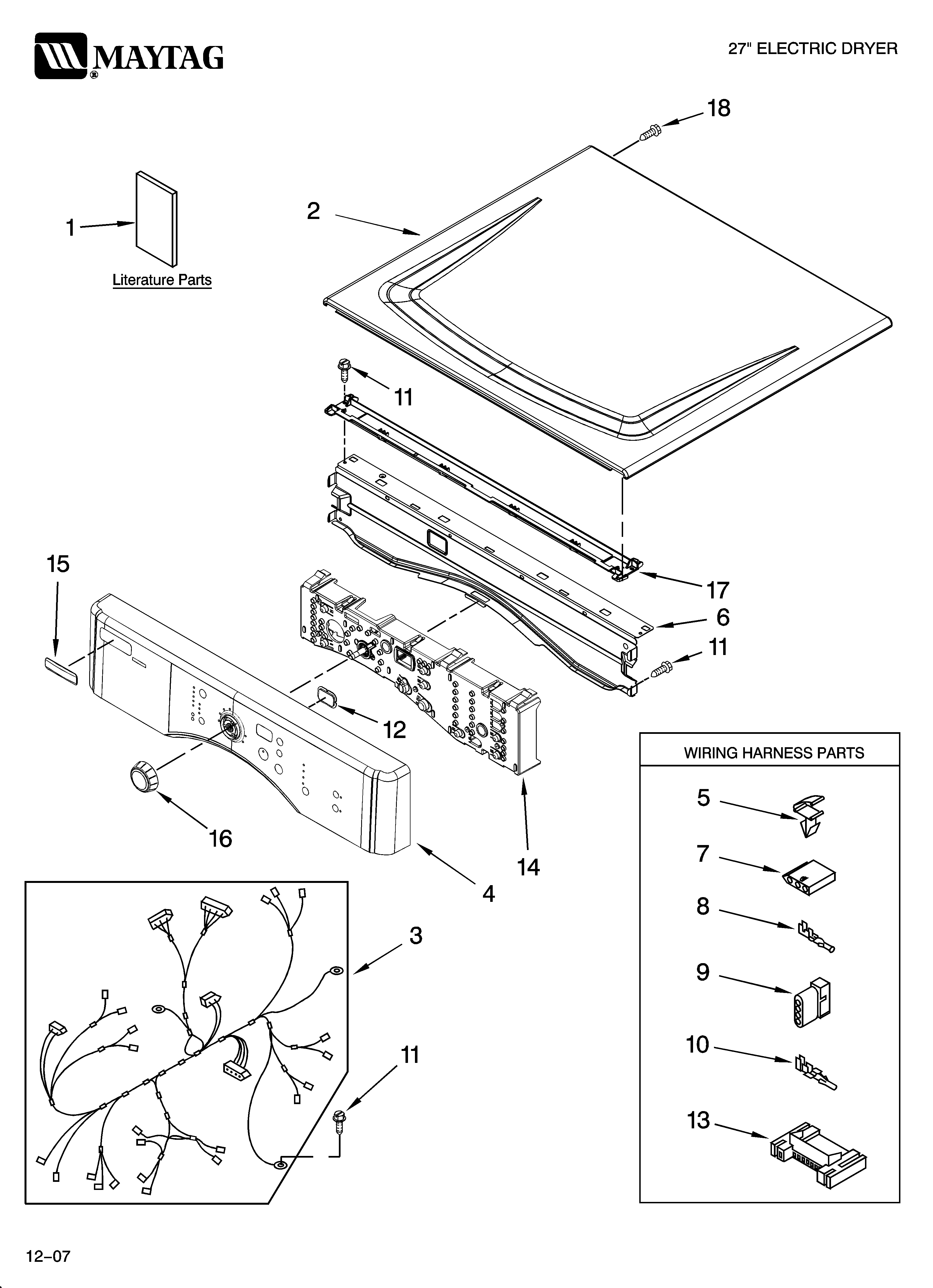Top and console parts
