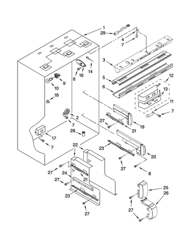 Refrigerator liner parts
