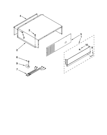 Top grille and unit cover parts