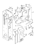 Freezer liner and air flow parts