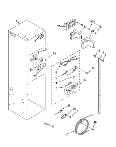 Refrigerator liner parts