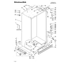 KitchenAid KSSO42QTX02 cabinet parts diagram