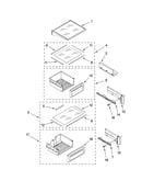 Refrigerator shelf parts