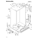 KitchenAid KSSO48QTX02 cabinet parts diagram