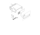 KitchenAid KSSO48QTB02 top grille and unit cover parts diagram
