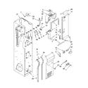 KitchenAid KSSO48QTX02 freezer liner and air flow parts diagram