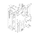 KitchenAid KSSO48QTB02 freezer liner and air flow parts diagram