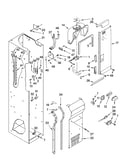 Freezer liner and air flow parts