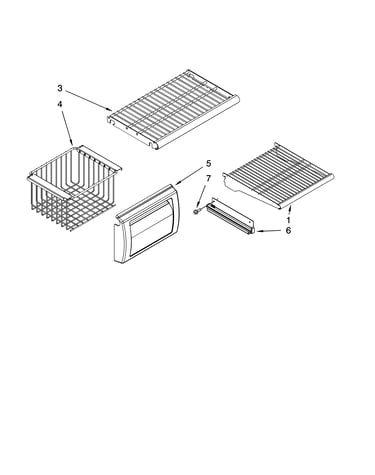 Freezer shelf parts
