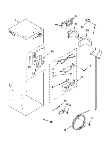 Refrigerator liner parts