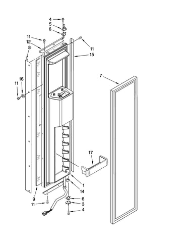 Freezer door parts