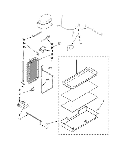 Lower unit and tube parts