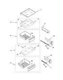 Refrigerator shelf parts