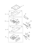 Refrigerator shelf parts