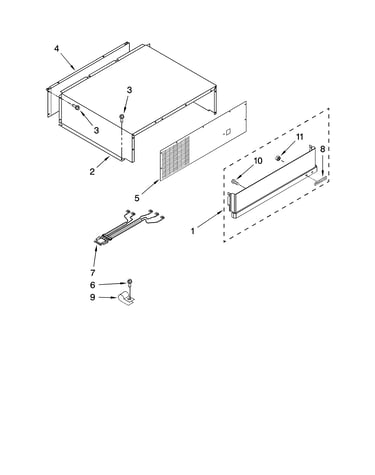Top grille and unit cover parts