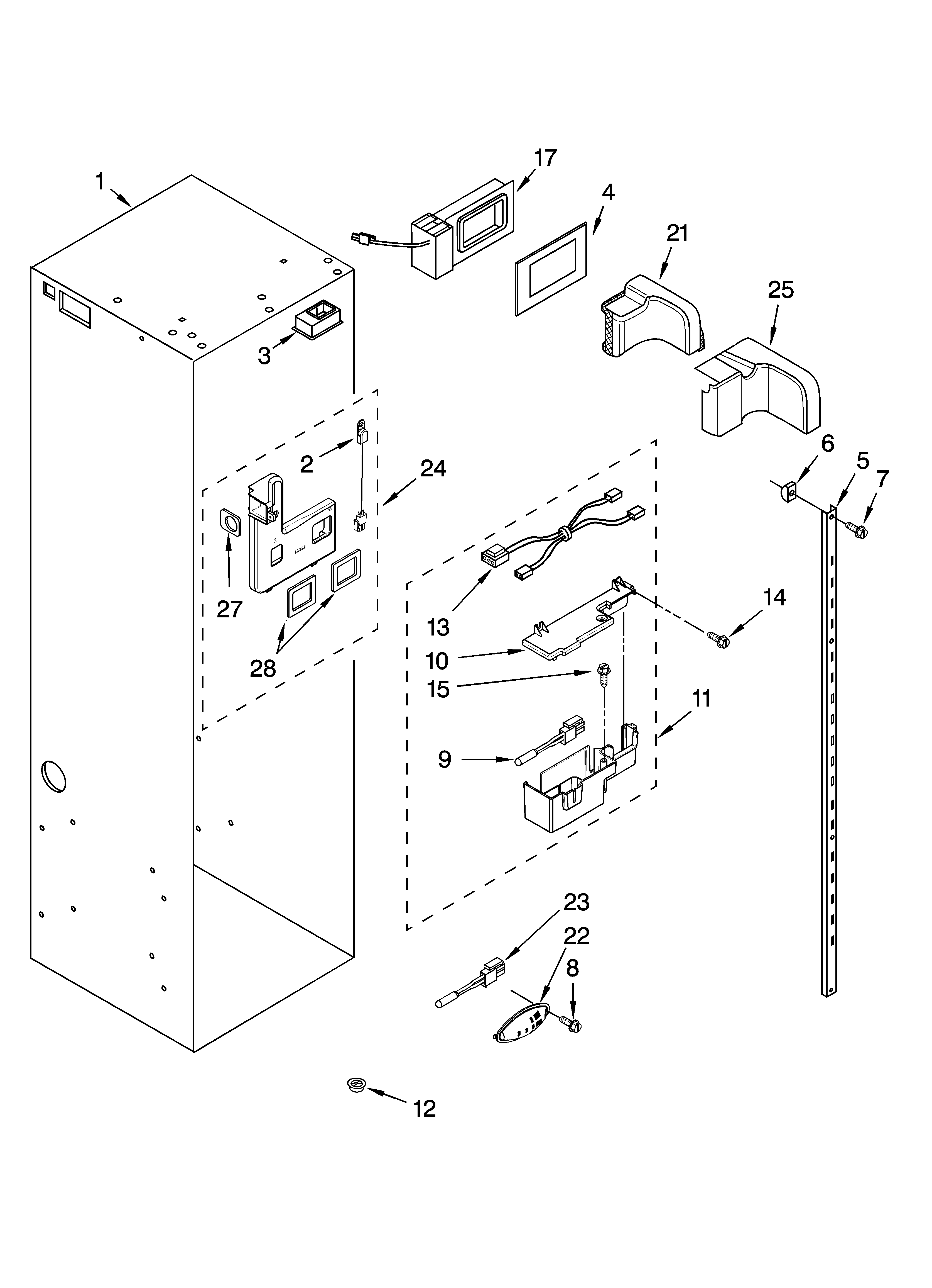 REFRIGERATOR LINER PARTS