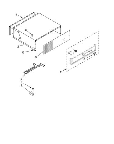 Top grille and unit cover parts