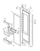 Refrigerator door parts