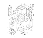 Whirlpool RF260BXSW2 chassis parts diagram