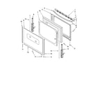 Whirlpool RF260BXSW2 door parts, optional parts (not included) diagram