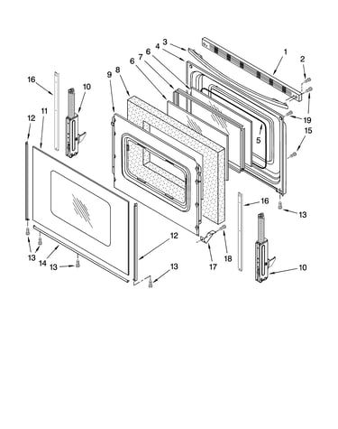 Door parts, optional parts (not included)