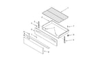 Whirlpool RF367LXSY4 drawer & broiler parts diagram