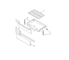 Whirlpool RF462LXSB4 drawer & broiler parts diagram
