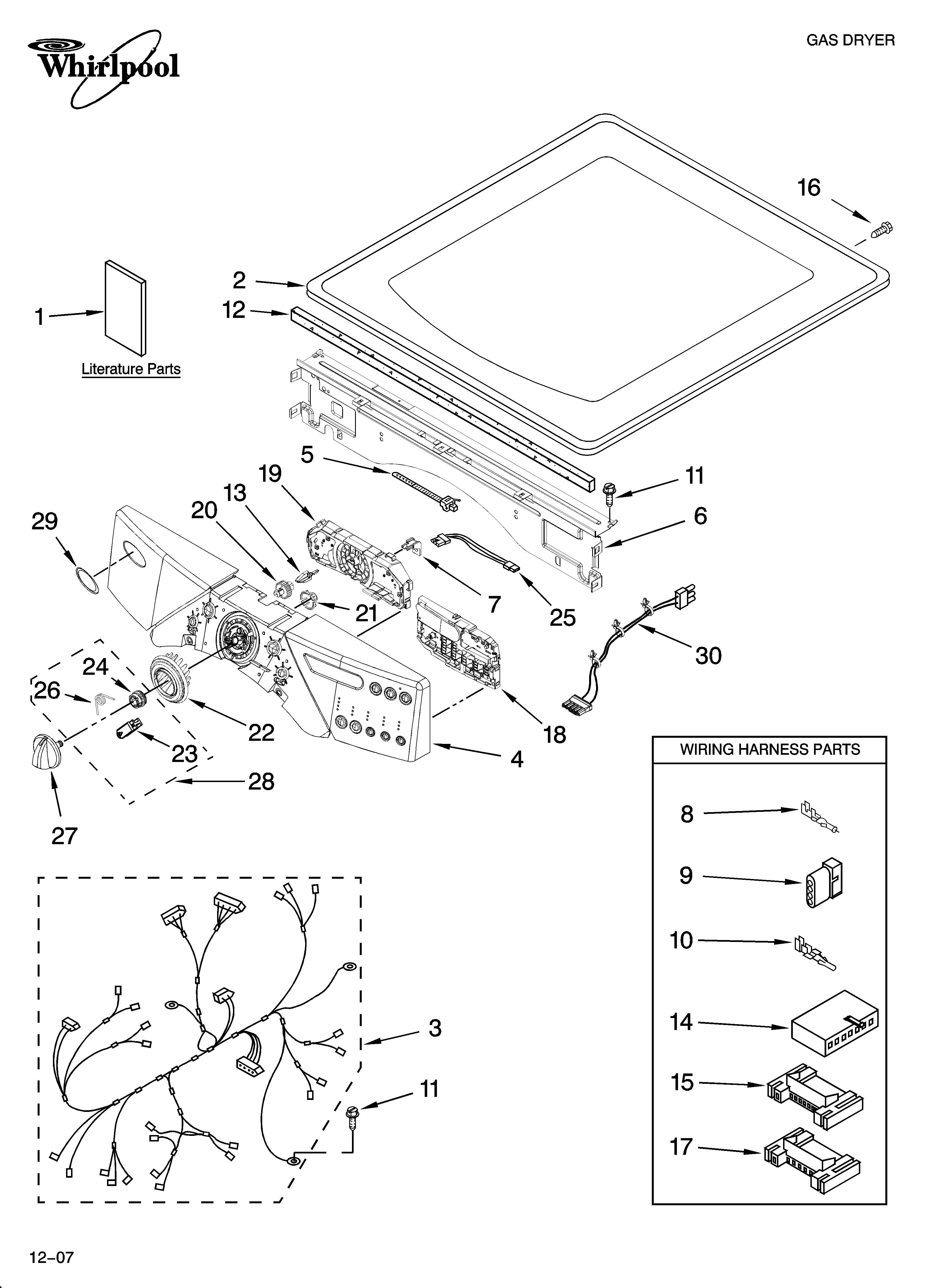 TOP AND CONSOLE PARTS