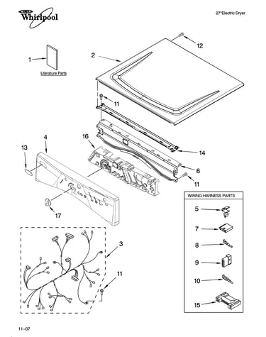 Top and console parts