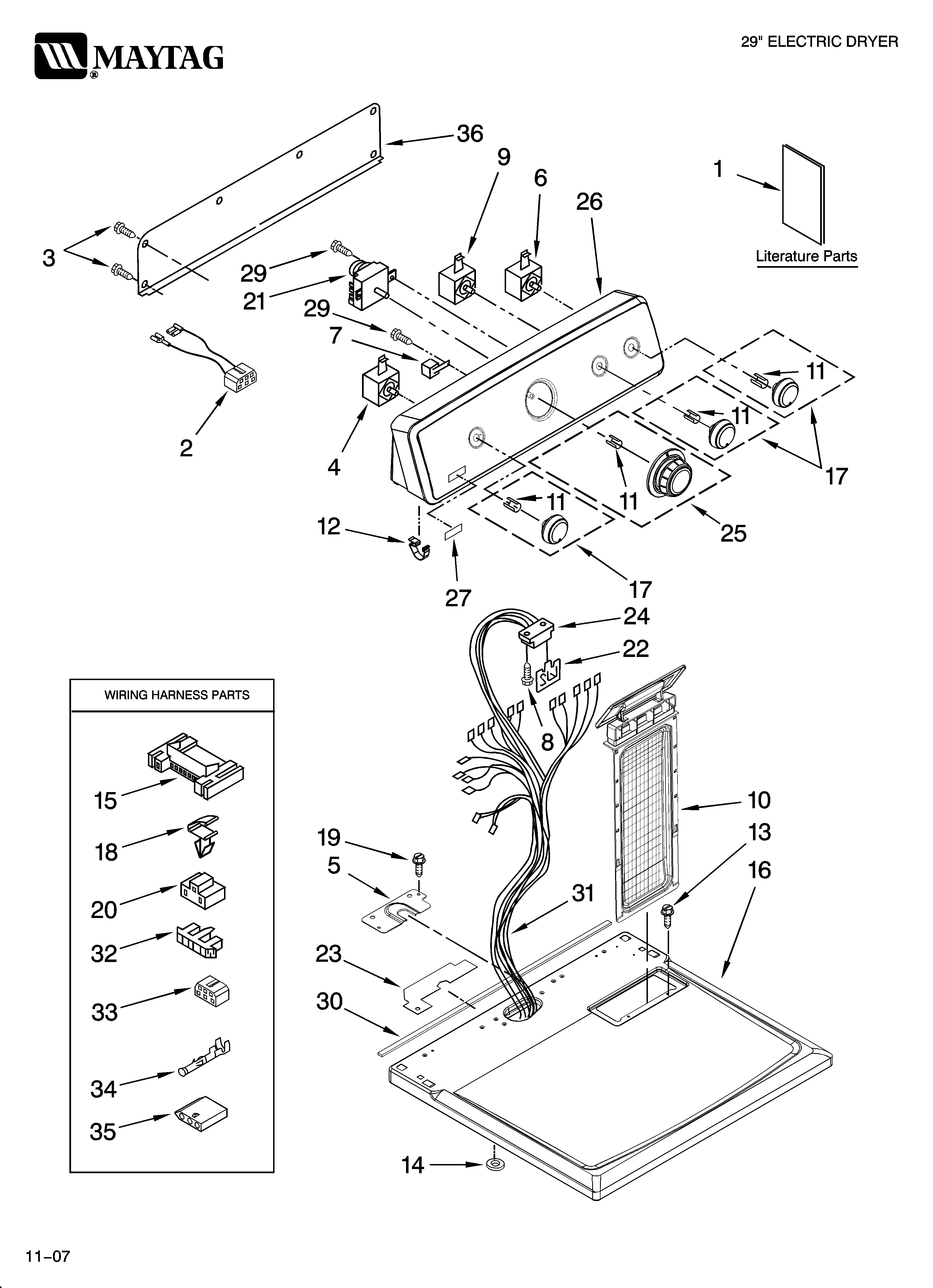 Top and console parts