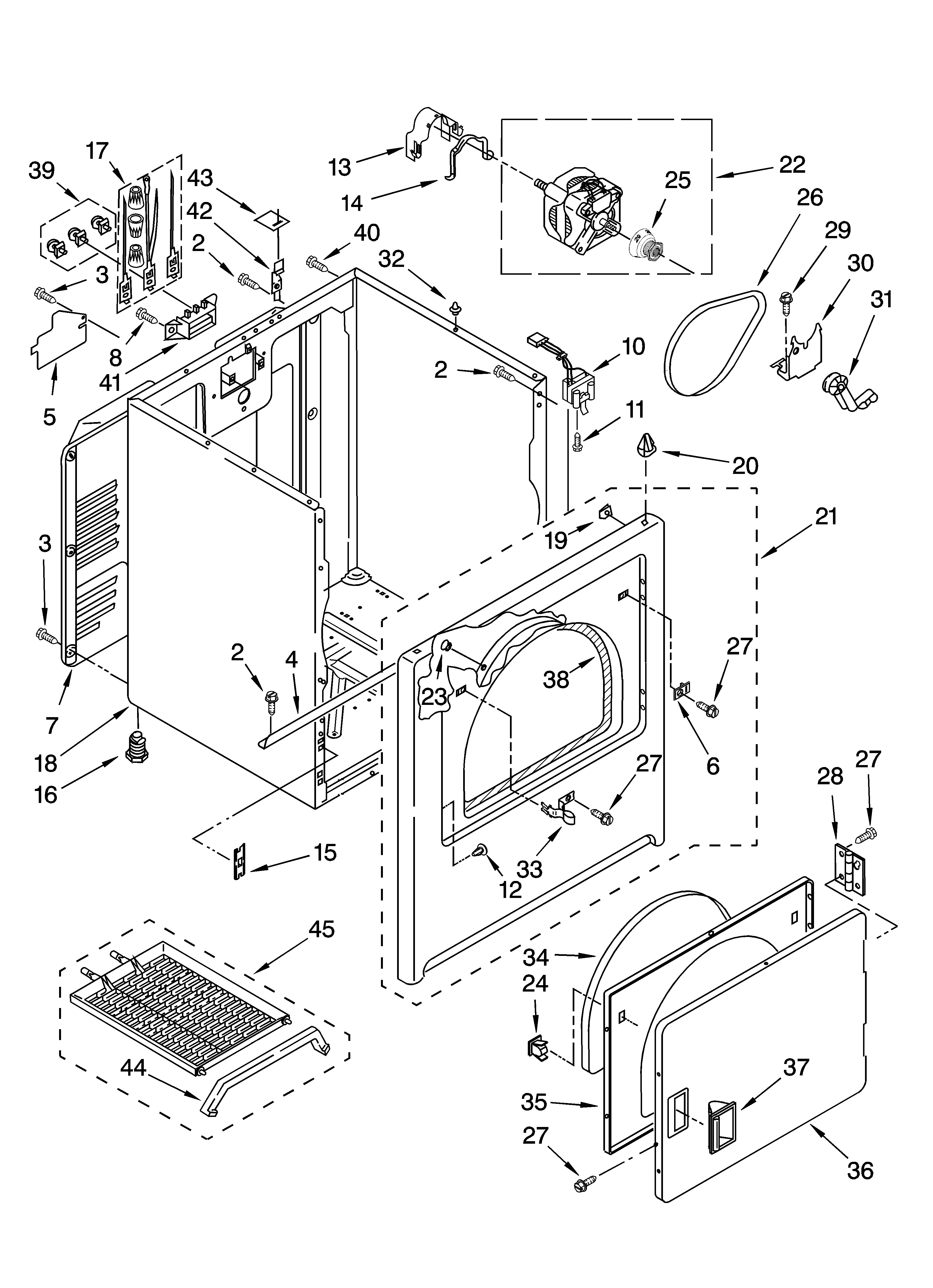 Cabinet parts