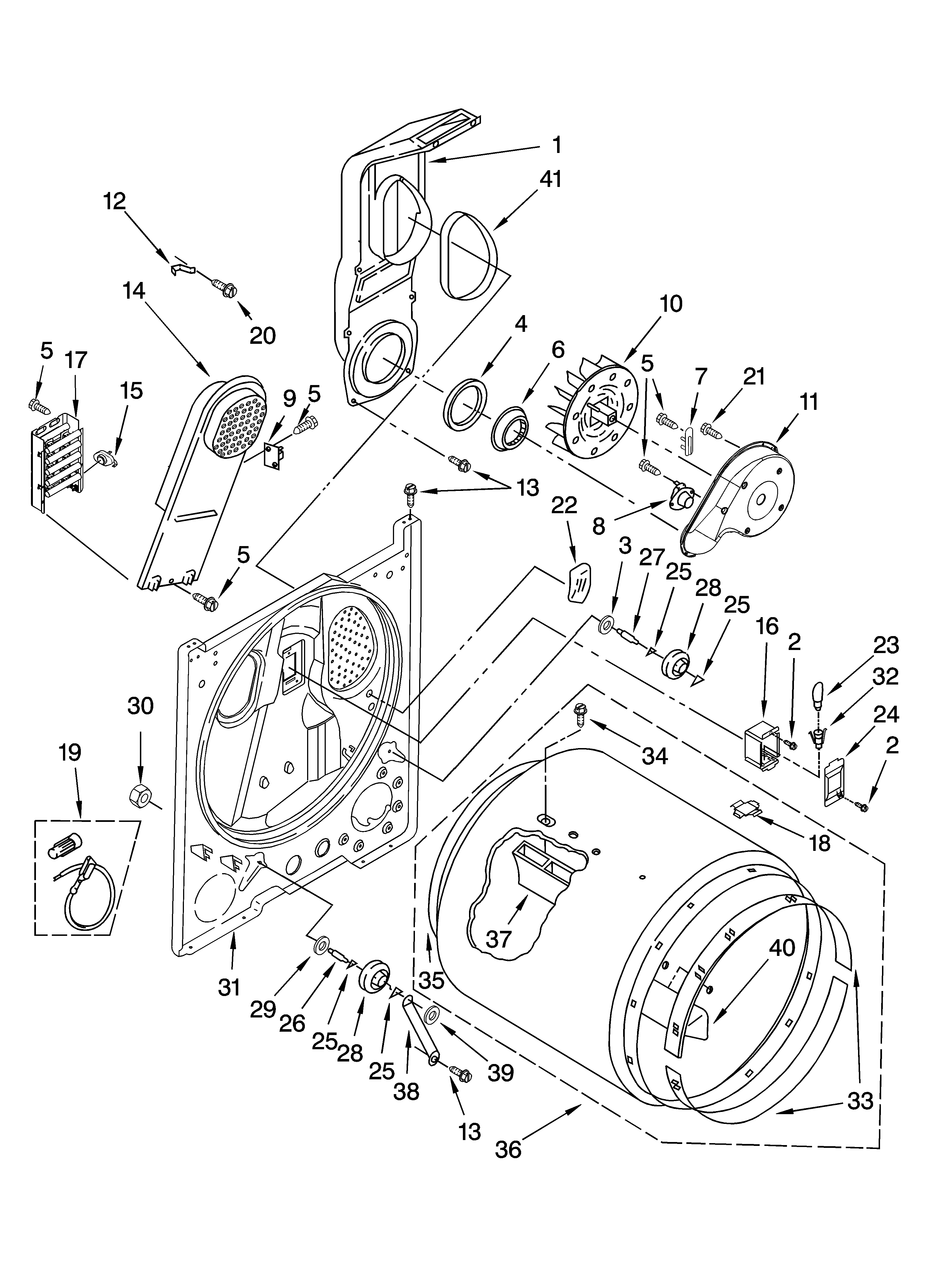 Bulkhead parts, optional parts (not included)