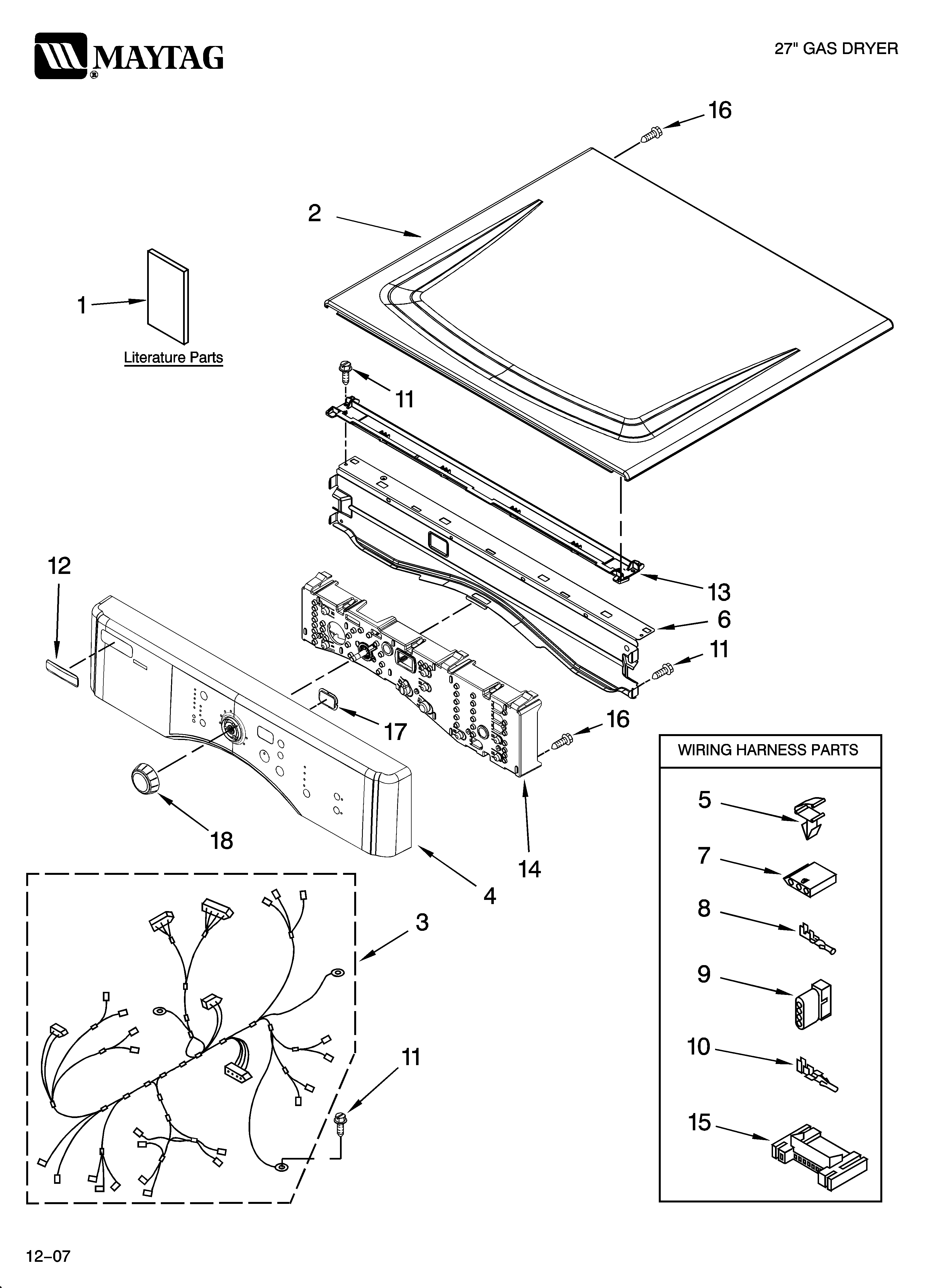 Top and console parts