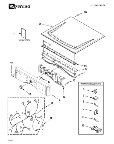 Top and console parts