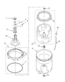 Agitator, basket and tub parts