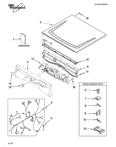 Top and console parts