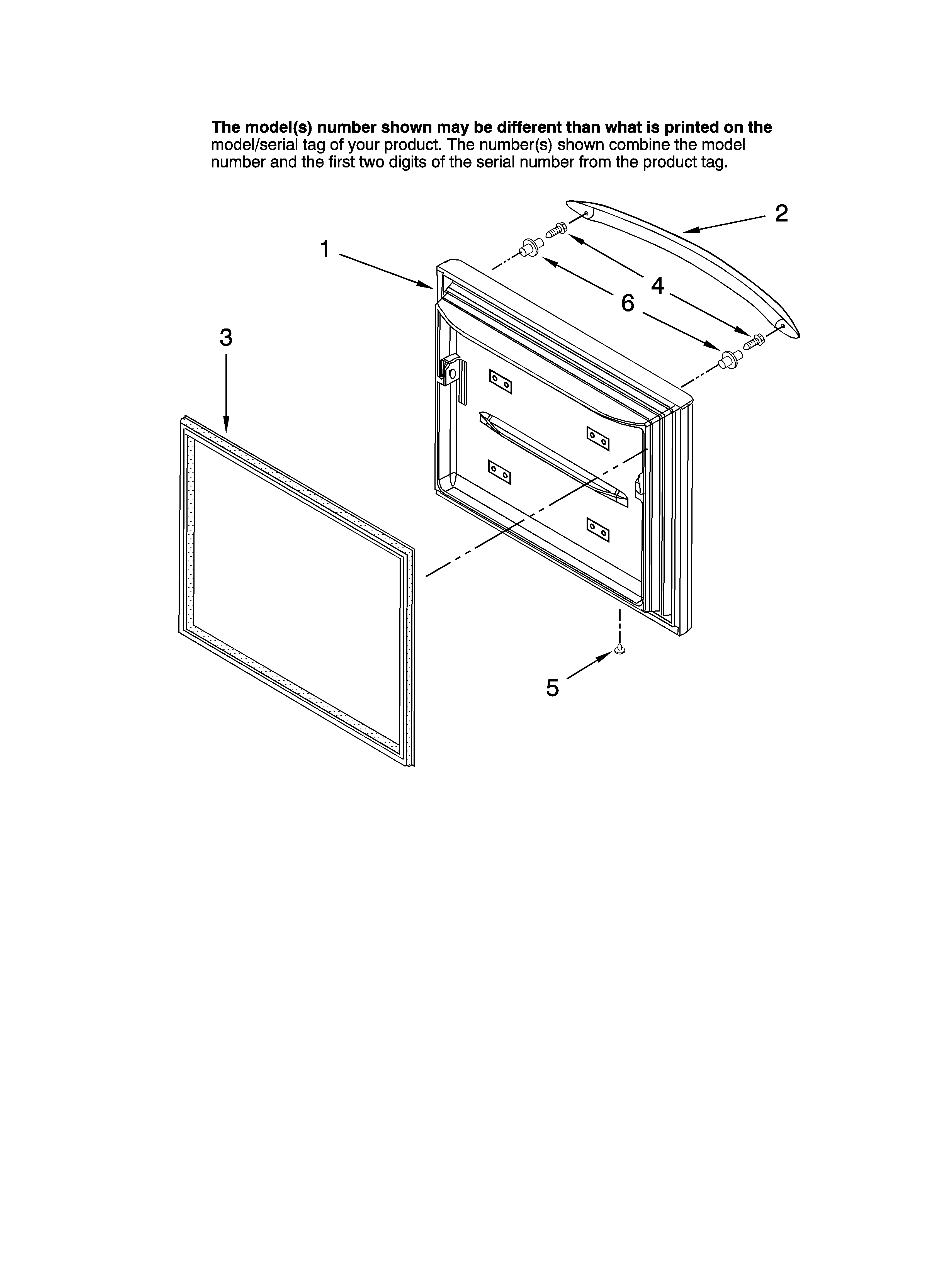 Freezer door parts