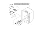 KitchenAid KBRS22KTWH11 refrigerator liner parts diagram